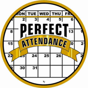 Mylars - 2" Stock - Perfect Attendance Foil