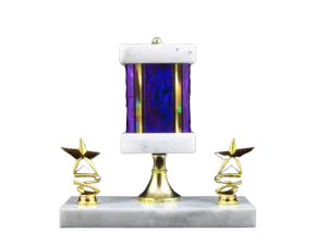 Trophy - Wide Column w/Riser & Trim (x2)