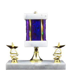 Trophy - Wide Column w/Riser & Trim (x2)