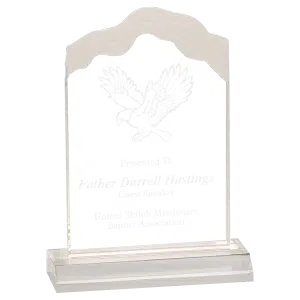 Frosted White Cap Acrylic Award