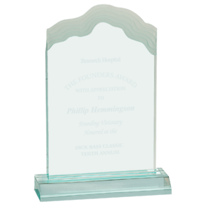 Frosted White Cap Acrylic Award - 8″ – J8WCP (C/J), Jade