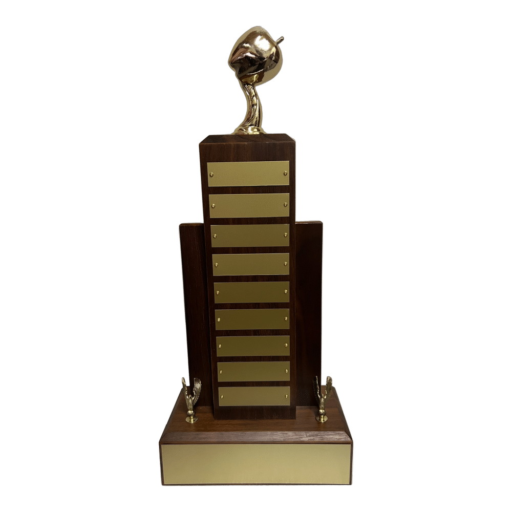 Walnut Perpetual Trophy - 16"