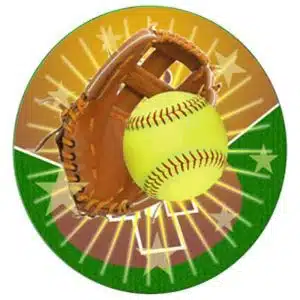 Softball 2" Mylar