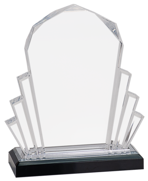 Faceted Impress Acrylic - 6.0″ x 8.0″ – J101IMP (G/S/BU), Silver