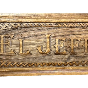 Solid Walnut Sign, 12" x 4"