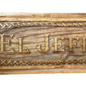 Solid Walnut Sign, 12" x 4"