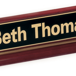 Solid Wood Desk Name Plates
