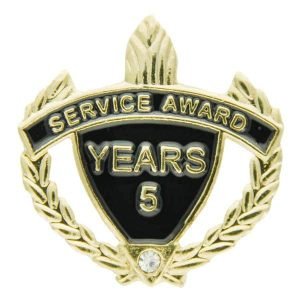 Years of Service Lapel Pins w/Rhinestone