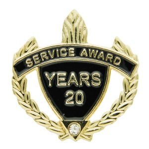Years of Service Lapel Pins w/Rhinestone