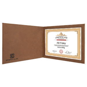 Leatherette Certificate Holder