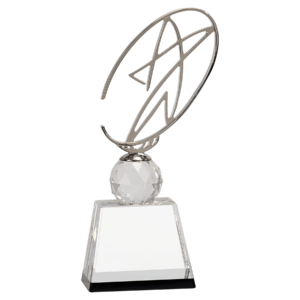 Metal Star Crystal Award