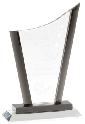 Smoked Edge Series Crystal Award