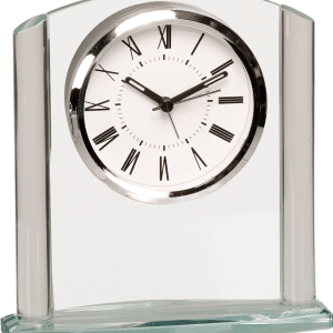 Desk Clock - Arch Glass