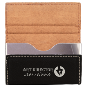 Business Card Holder – Hard Leatherette