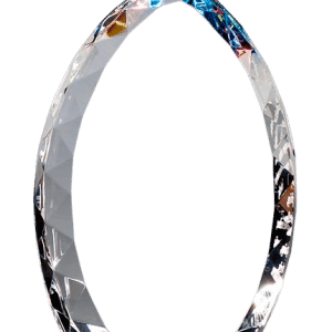 Jeweled Edge Crystal Flame Award