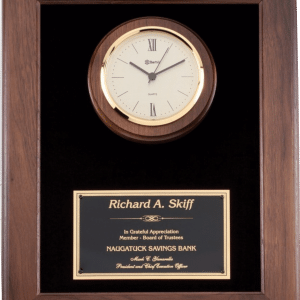 Genuine Walnut Frame Clock Plaque - 12" x 15"