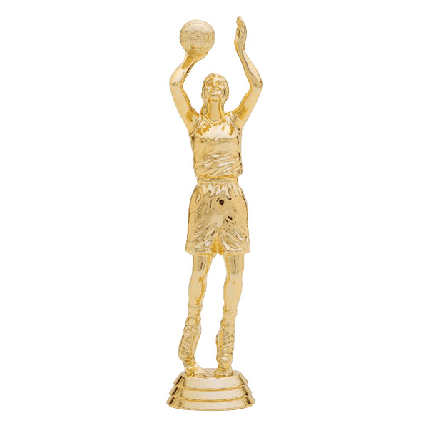 Trophy Figure - 6 1/2" Female Basketball Push Shot