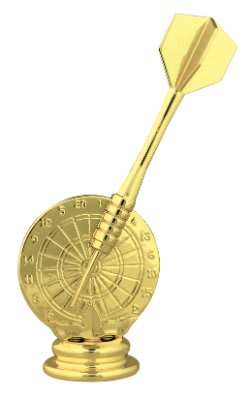 Trophy Figure - 5 1/4" Dart & Board