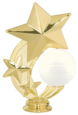 Trophy Figure - 5" Volleyball 3-Star Spinner