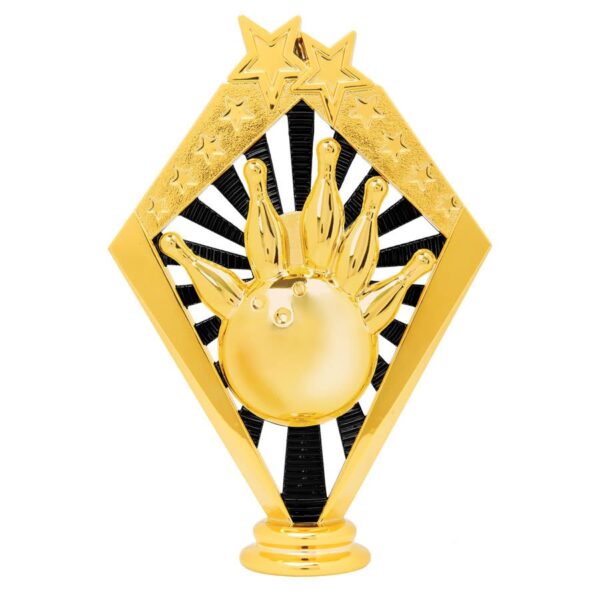 Trophy Figure - 6" Gold/Black Bowling Sunrise