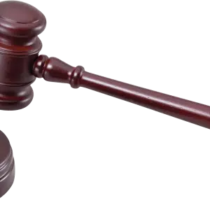 10" Rosewood Gavel w/Sound Block