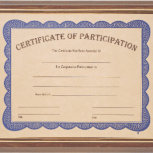 Certificate Plaque w/Slide-In External Frame - 13" x 10.5"