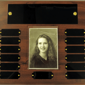 10.5" x 13" Perpetual Plaque w/13 Plates & Photo Insert