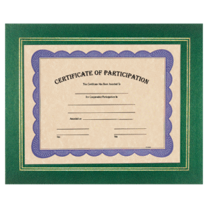 Open Face Certificate Holder