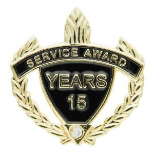 Years of Service Lapel Pins w/Rhinestone
