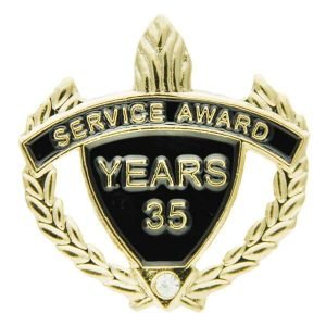 Years of Service Lapel Pins w/Rhinestone