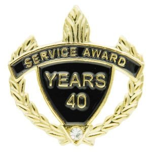 Years of Service Lapel Pins w/Rhinestone