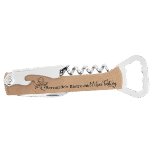 Bottle Opener – Leatherette Wine and Bottle