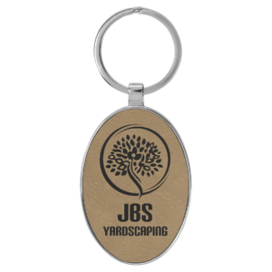Keychains – Leatherette with Metal Frame
