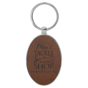 Keychains – Leatherette with Metal Frame