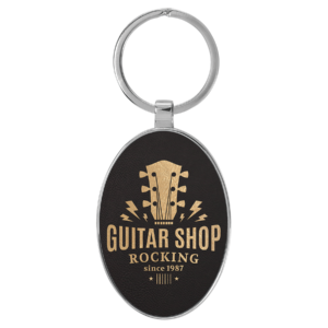 Keychains – Leatherette with Metal Frame