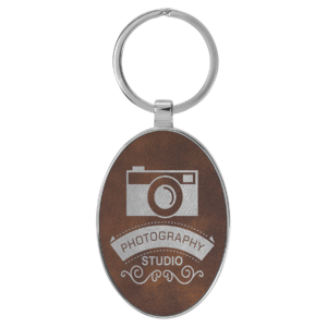 Keychains – Leatherette with Metal Frame