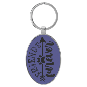 Keychains – Leatherette with Metal Frame