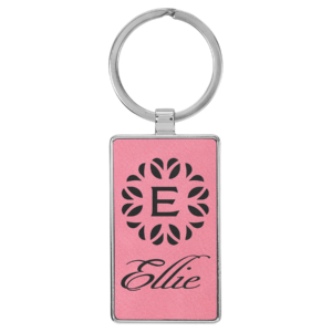 Keychains – Leatherette with Metal Frame