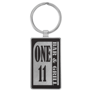 Keychains – Leatherette with Metal Frame