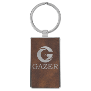 Keychains – Leatherette with Metal Frame