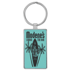 Keychains – Leatherette with Metal Frame