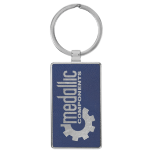 Keychains – Leatherette with Metal Frame