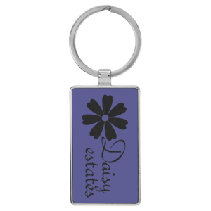 Keychains – Leatherette with Metal Frame
