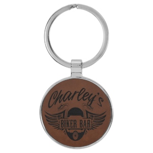 Keychains – Leatherette with Metal Frame
