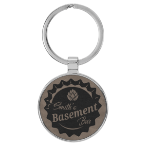 Keychains – Leatherette with Metal Frame