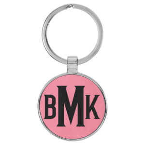 Keychains – Leatherette with Metal Frame