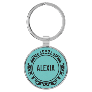 Keychains – Leatherette with Metal Frame
