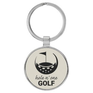 Keychains – Leatherette with Metal Frame