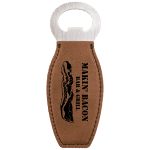 Bottle Opener – Leatherette Grip with Magnet