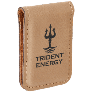Money Clips - Leatherette - Light Brown